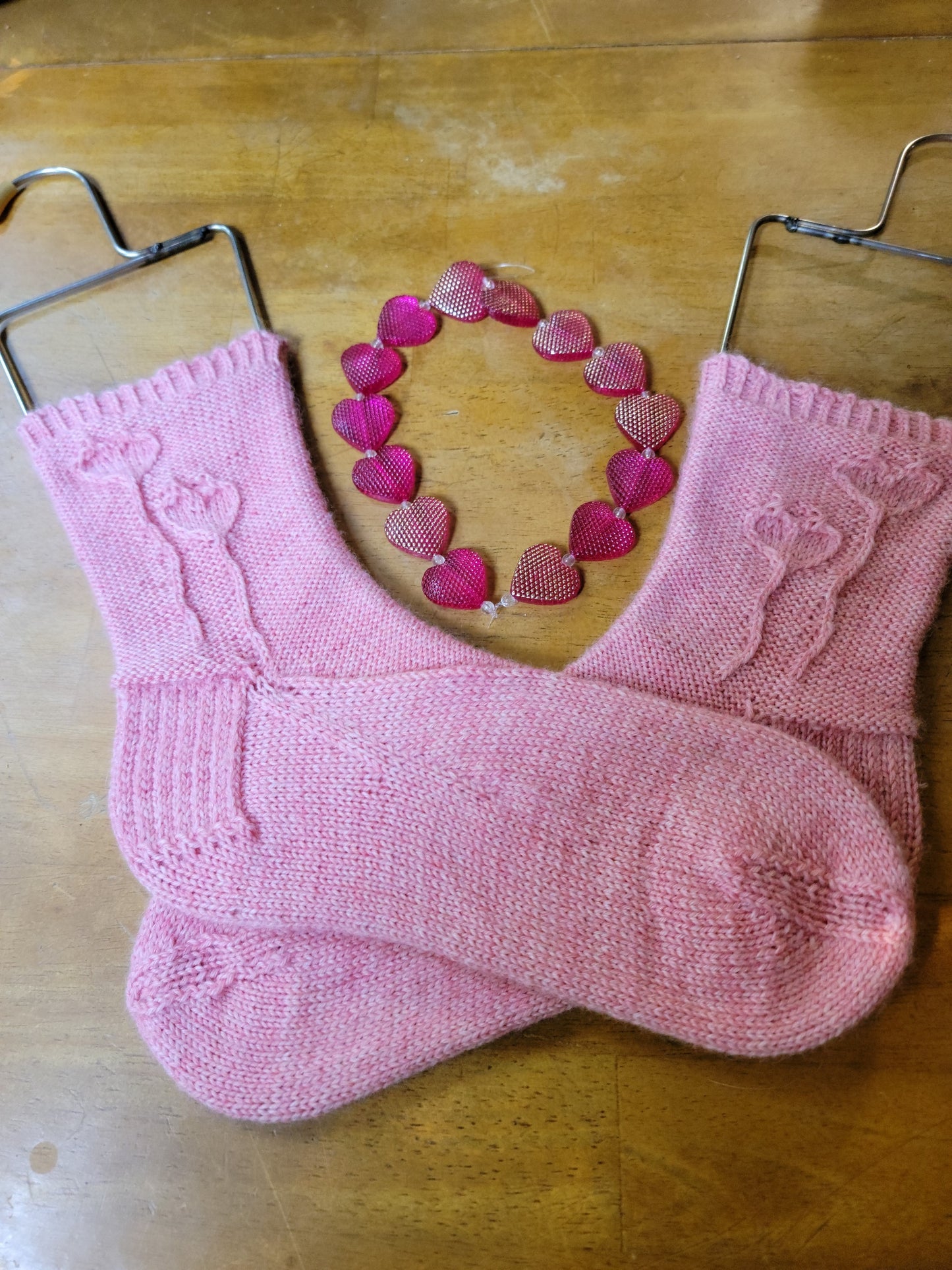Love Will Arise - Heart Sock Knitting Pattern | Valentine's Day Gift