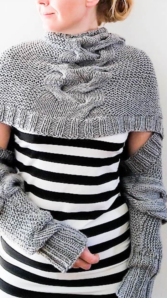 Chunky Wrap Cable Knitting Pattern