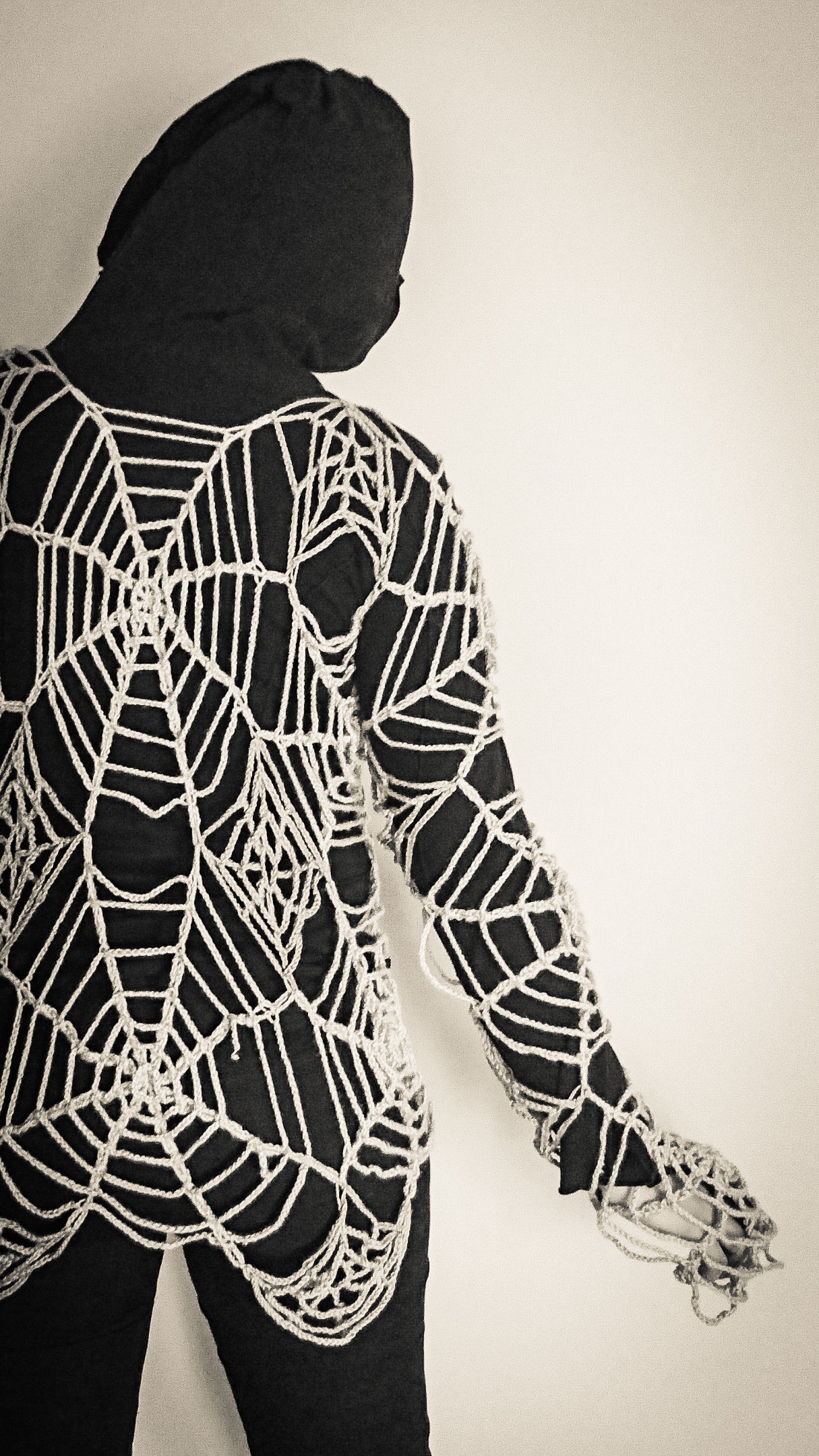 The Black Widow Crochet Dress