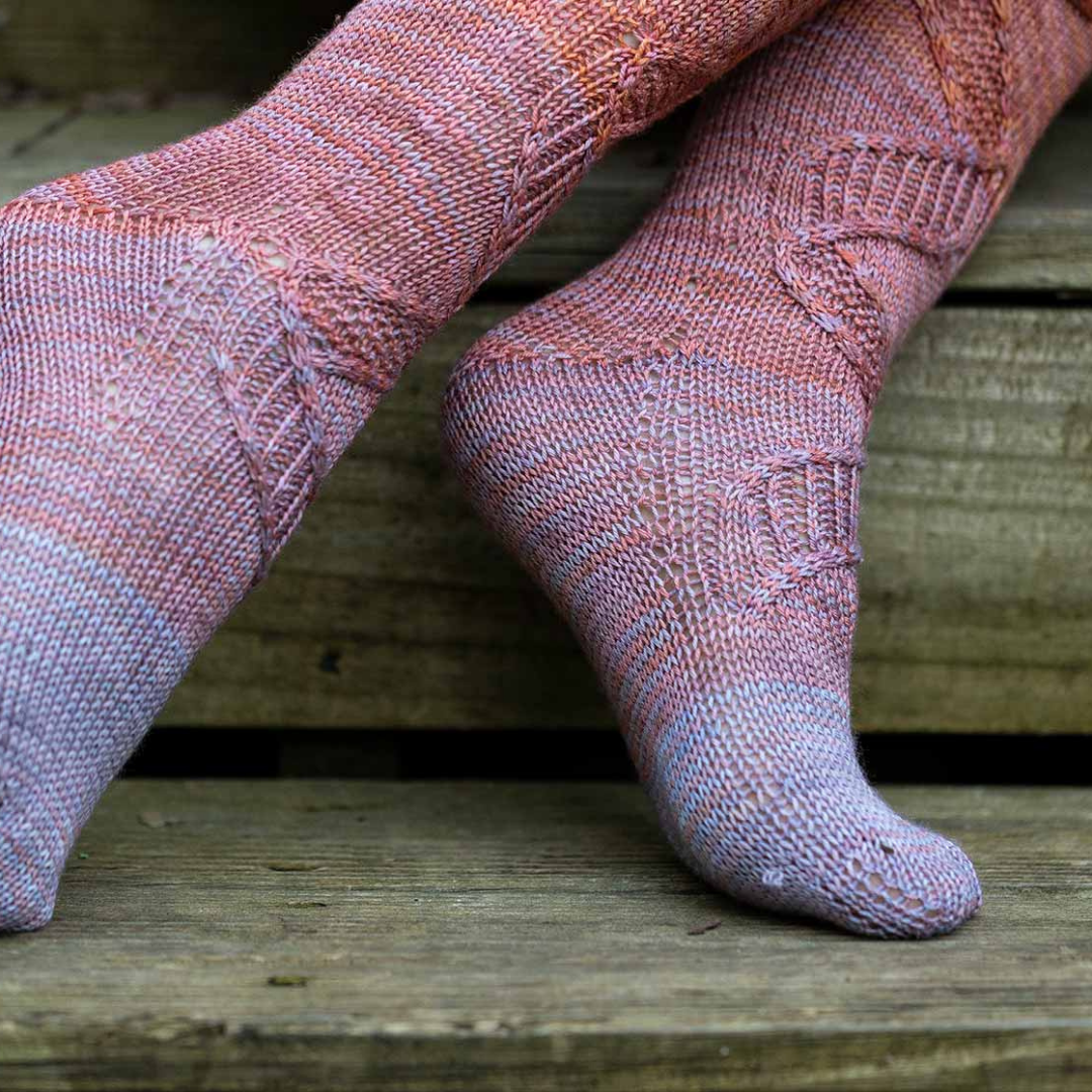 All That Glitter is Gold - Cable Knitted Socks Knitting Pattern