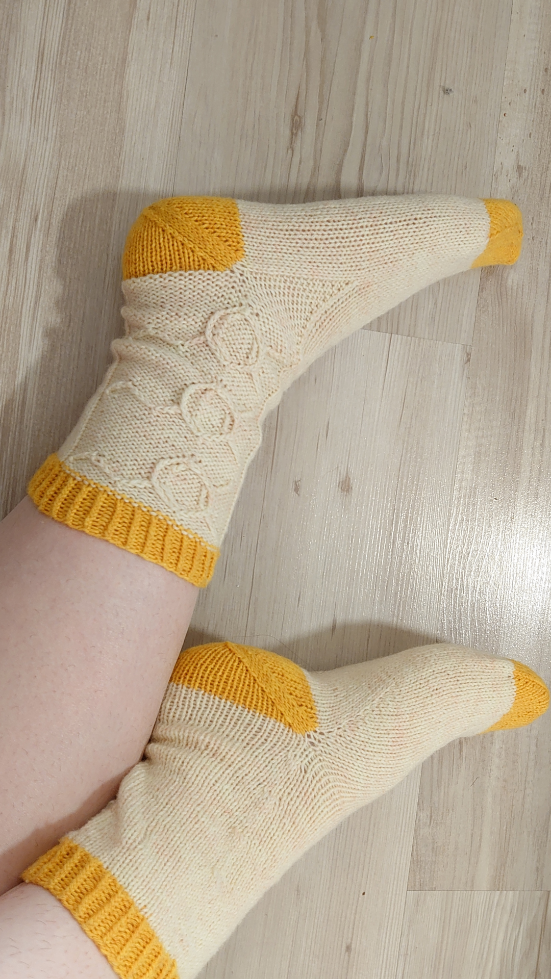 All the Good Things in Life - Dopamine Cable Knit Socks Knitting Pattern