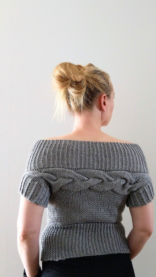 Twisting Lights - Chunky Cozy Cable Knit Sweater Knitting Pattern