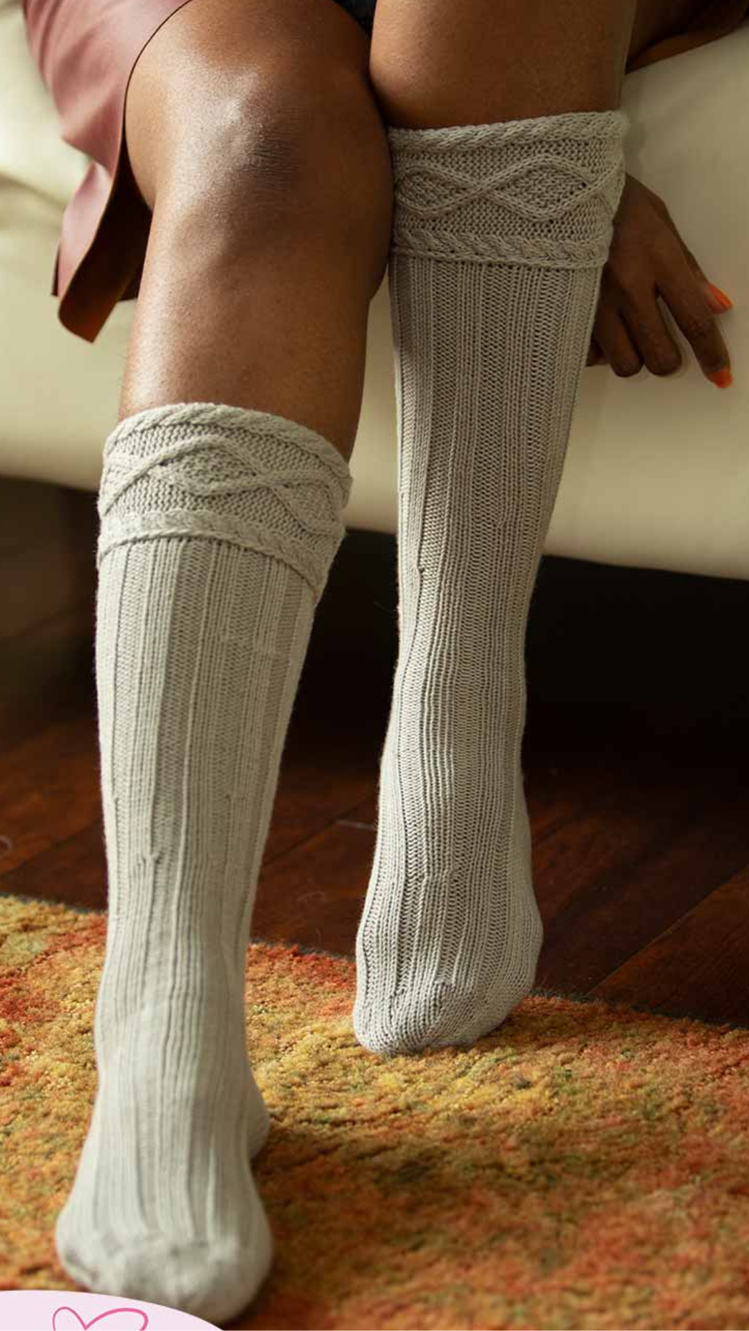 Firewalkers - Cable Knit Knee-high Socks Knitting Pattern