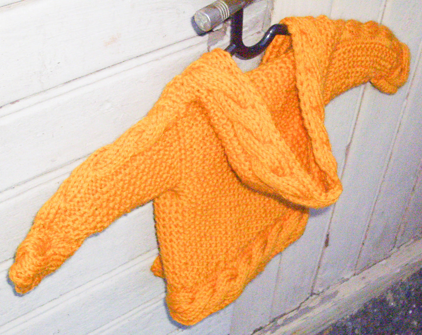 Tellervo - Cabled Baby Hooded Cardigan Knitting Pattern