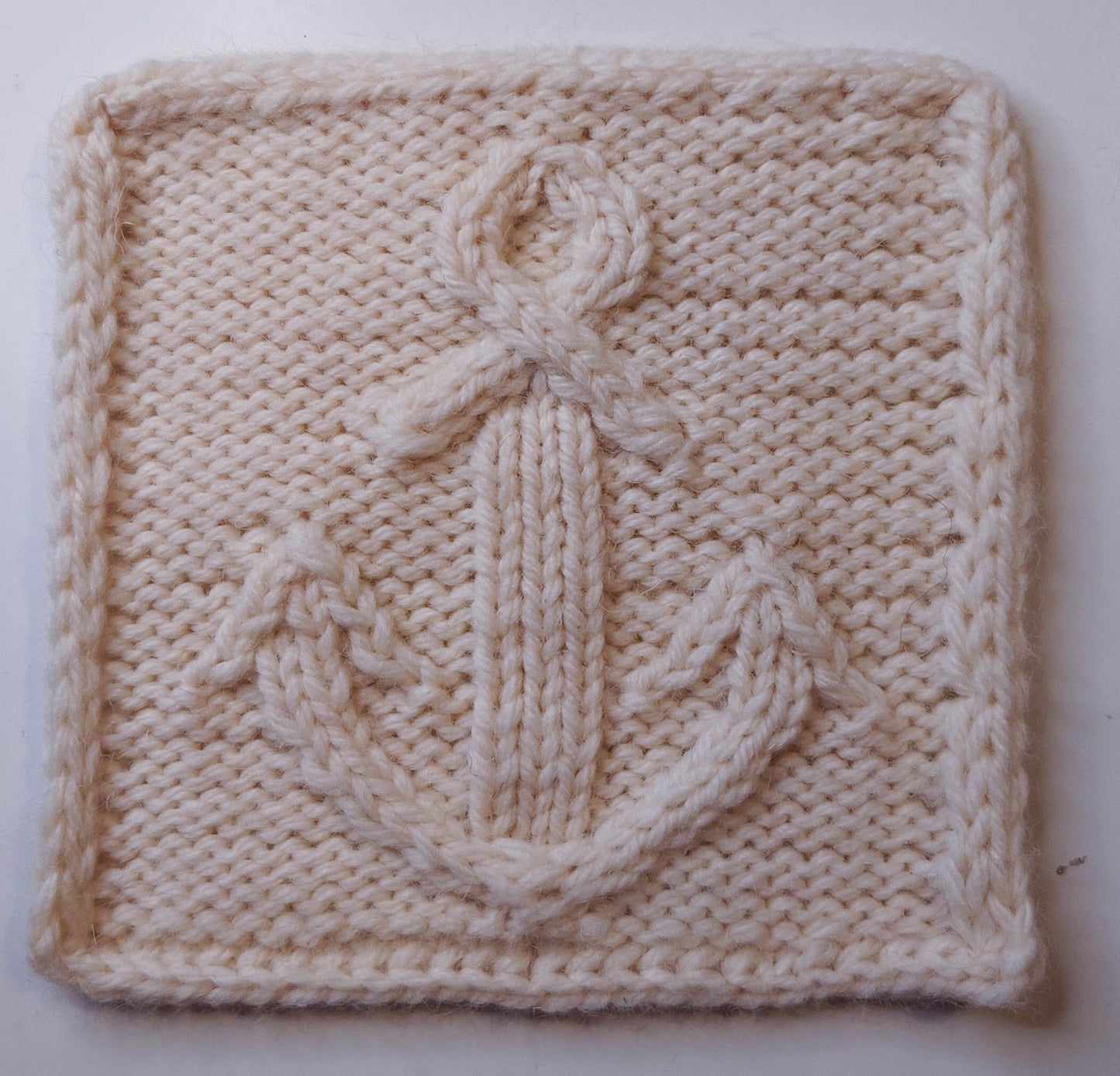 Tro Hopp Kärlek - Coaster or Potholder Knitting Pattern