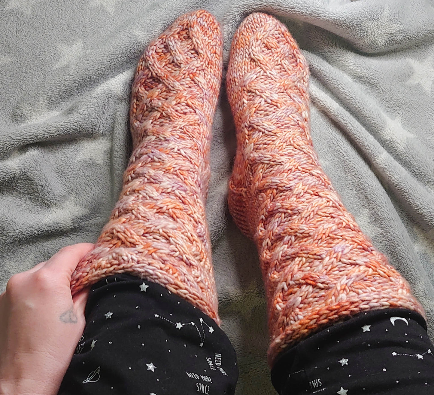 Welcome Home - Cable Sock Knitting Pattern