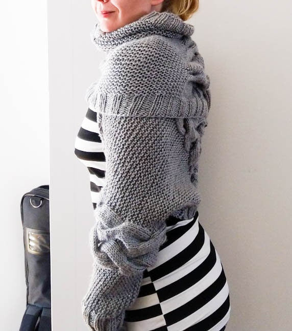 Chunky Wrap Cable Knitting Pattern