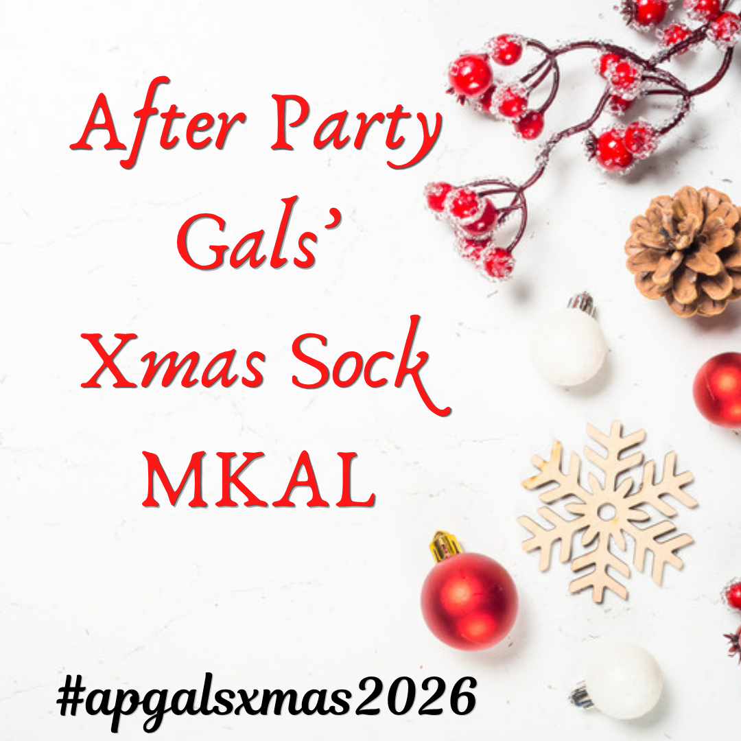 After Party Gals' Xmas Sock MKAL 2026, #apgalsxmas2026