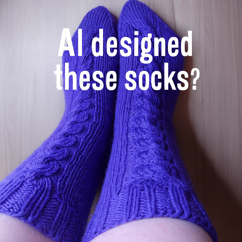AI Wrote This Knitting Pattern - Copilot Cable Knit Socks FREE Knitting Pattern