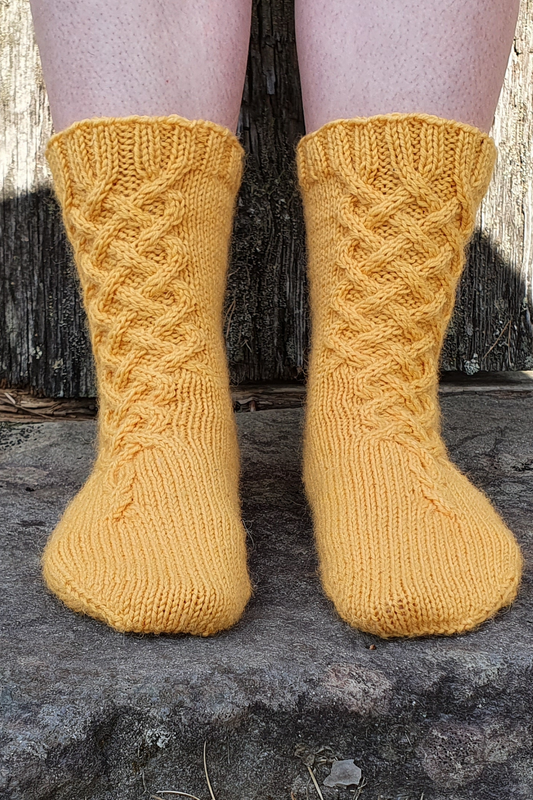 Wherever They'll Take Me - Cable Knitting Sock Pattern