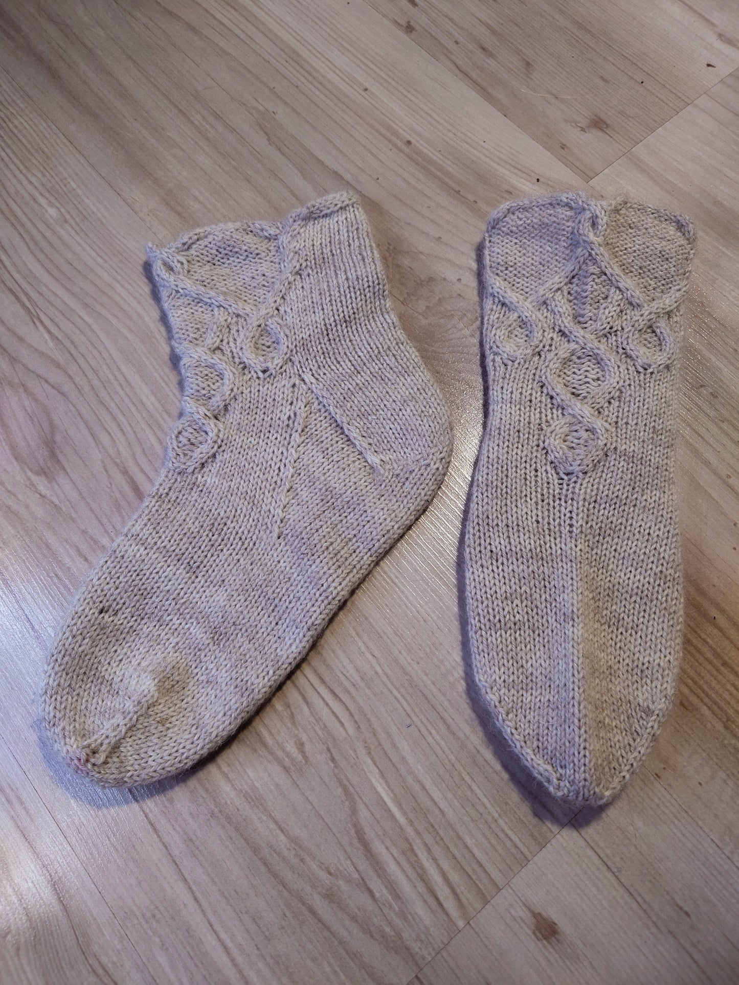 I Dream in Cables - Nordic inspired Whimsical Cable Knit Sock Pattern