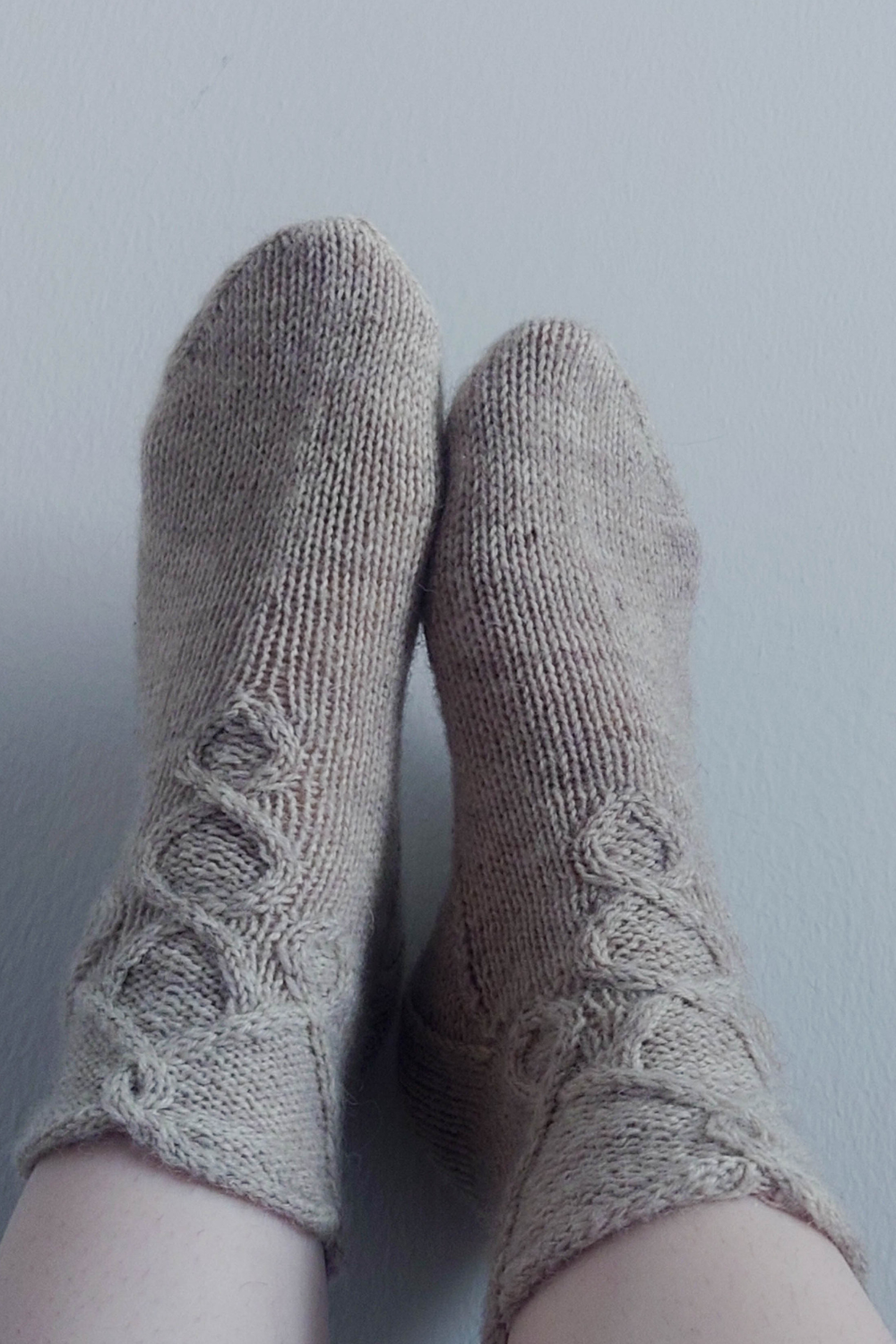 I Dream in Cables - Nordic inspired Whimsical Cable Knit Sock Pattern