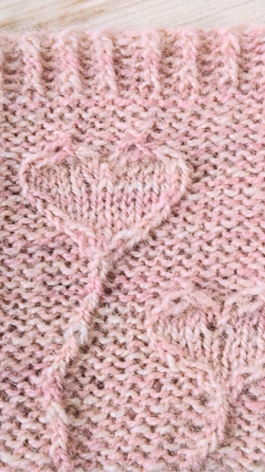 Love Will Arise - Heart Sock Knitting Pattern | Valentine's Day Gift