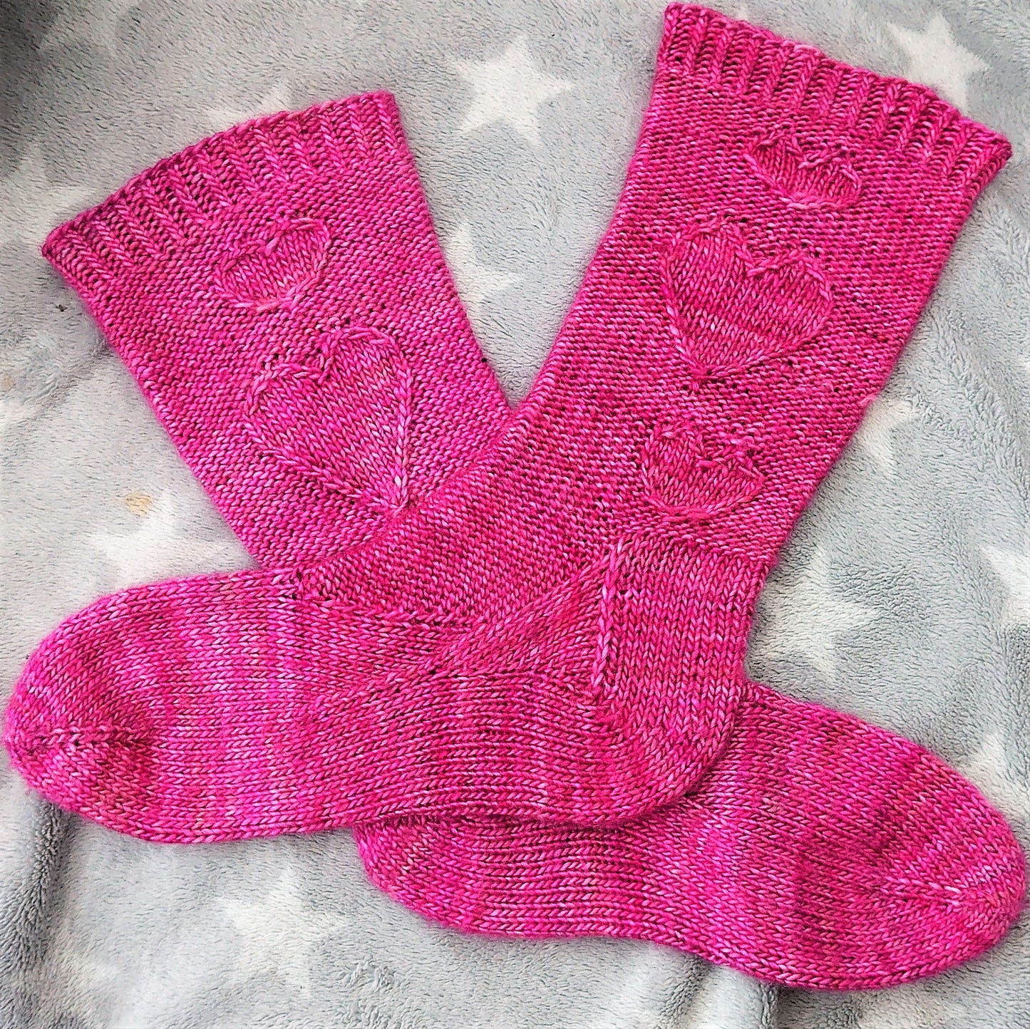 All Things Held Dear - Heart Cable Knit Sock Knitting Pattern