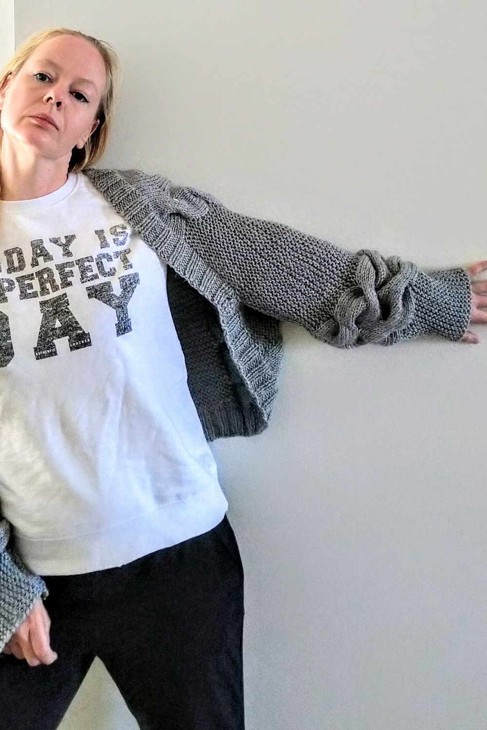 This is a Perfect Day - Relaxed Cabled Cardigan PDF Knitting Pattern