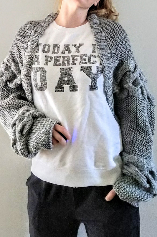 This is a Perfect Day - Relaxed Cabled Cardigan PDF Knitting Pattern