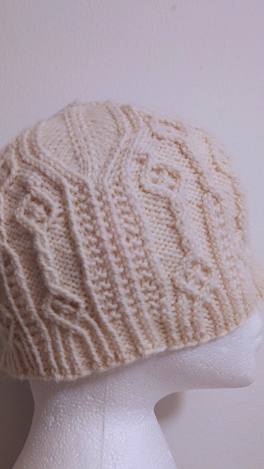 If the Faiths Allow - Traveling Cable Knit Beanie Knitting Pattern