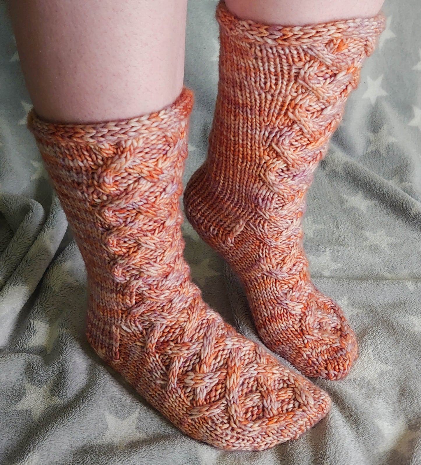 Welcome Home - Cable Sock Knitting Pattern