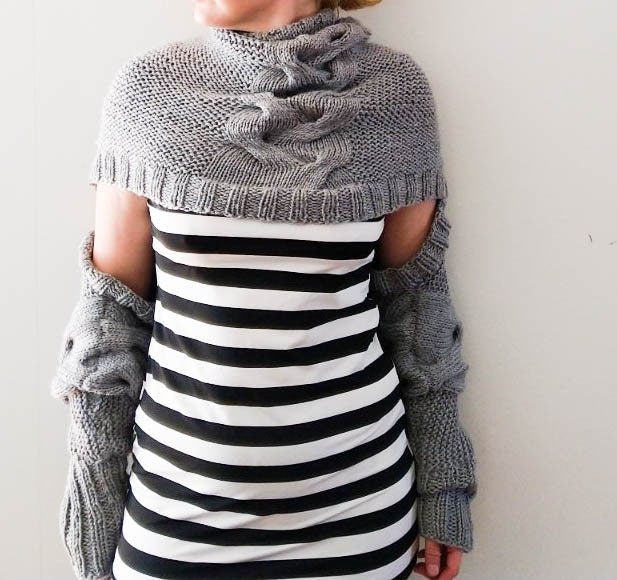 Chunky Wrap Cable Knitting Pattern